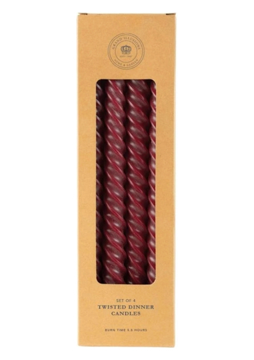 In a deep, sumptuous burgundy, these candles bring instant warmth and sophistication. But it's the elegant spiral design that truly sets them apart, turning a simple flame into a captivating dance of light and shadow. Whether you're hosting a dinner party that needs a final flourish, setting the scene for a romantic night in, or simply want to make a Tuesday feel a little more special, these are your secret weapon. Light them up, let the conversation glow, and transform your space with this simple, artistic touch.